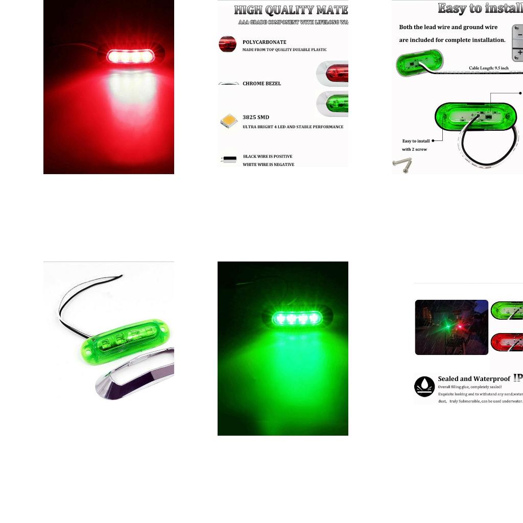 Fishing Boat Navigation Light - Устойчивый к атмосферным воздействиям красный, зеленый
