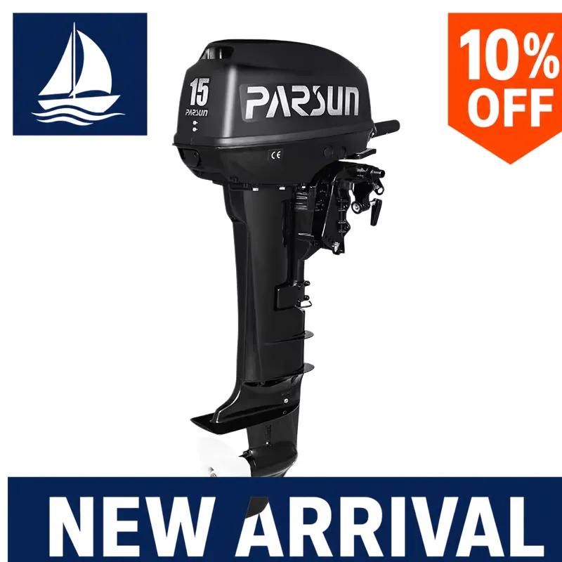 Fishing Boat Outboard Motor - Лодочный мотор 15 л.с., 2-тактный, высокой