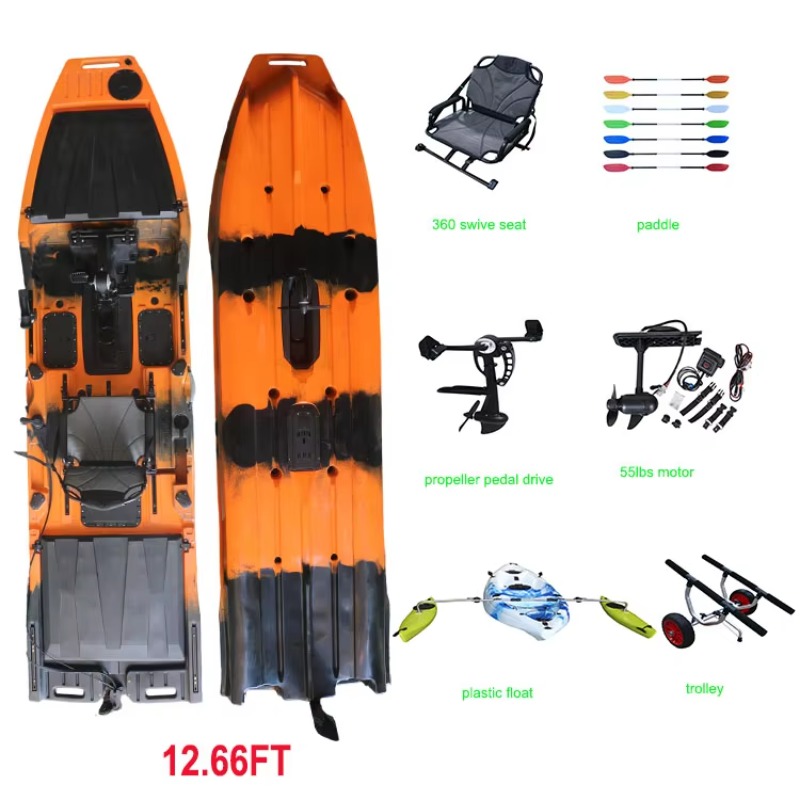 Каяк Vicking 12.6FT с педальны – обзор и цена Fishing Boat Trolling Motor